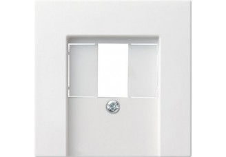 Накладка акустической розетки матовая белая System 55