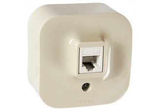 Розетка откр. уст RJ 45 сл.кость Quteo