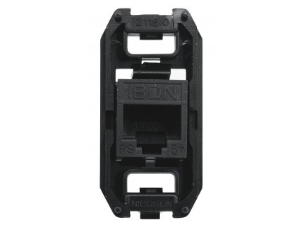Механизм розетки RJ-45 (кат. 6 UTP) на пластиковом суппорте Zenit