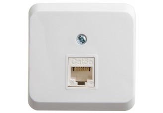 Розетка откр. уст. KОМП. 1-я (RJ45) бел. ЭТЮД