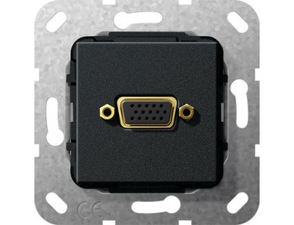 Разъем VGA антрацит Gira