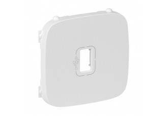 Накладка розетки USB-информационной белая VALENA ALLURE