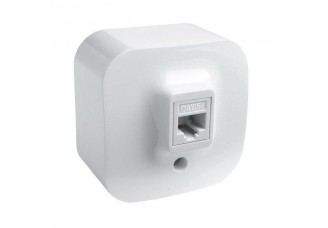 Розетка Quteo открытой установки RJ 45 белая