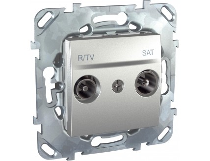 Розетка TV/R/SAT одиночная алюмин. UNICA