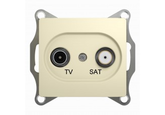 Розетка TV-SAT одиночная 1DB беж. GLOSSA