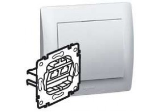 Розетка PC+TF ( RJ 45/RJ11) PRO21 ( поставка кратно упаковке=10шт)