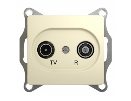 Розетка TV-R проходная 4DB беж. GLOSSA