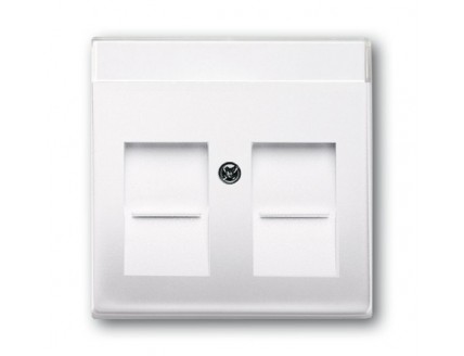 Накладка Basic 55 2-ой TF/PC розетки для суппорта 1812 белая