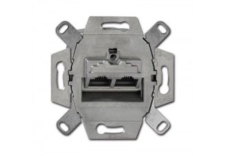 Мех-м 2-ой PC розетки PoE+, кат. 6a, экран BJE