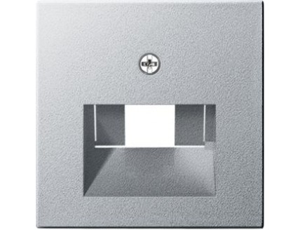 Накладка 1/2-ой TF/PC розеток алюминий System 55