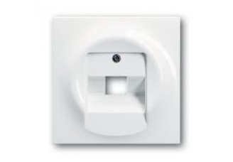 Накладка 1-ой TF/PC розетки белая impuls