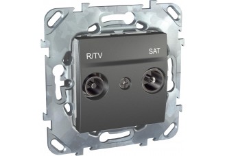Розетка TV/R/SAT одиночная графит UNICA