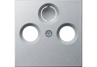 Накладка TV+FM/SAT розетки алюминий System 55