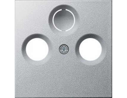Накладка TV+FM/SAT розетки алюминий System 55