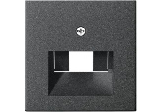 Накладка 1/2-ой TF/PC розеток антрацит System 55