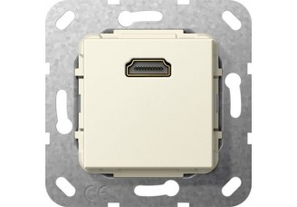 Розетка HDMI инвертирующий адаптер кремовая System 55