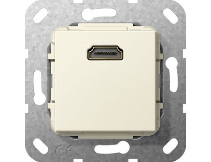 Розетка HDMI инвертирующий адаптер кремовая System 55