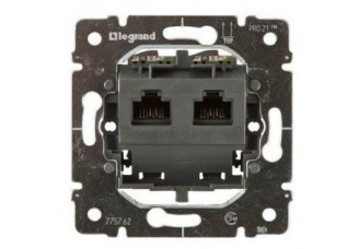 Розетка PC 2-ая Кат 5 UTP монтаж на винтах PRO21