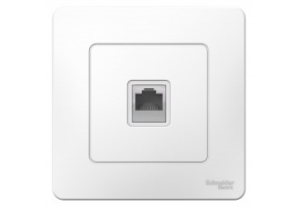 Розетка РС 1-я Cat5e, Белый BLANCA