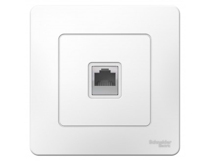 Розетка РС 1-я Cat5e, Белый BLANCA