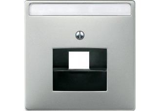 Накладка 1-ой TF/PC розетки сталь MERTEN