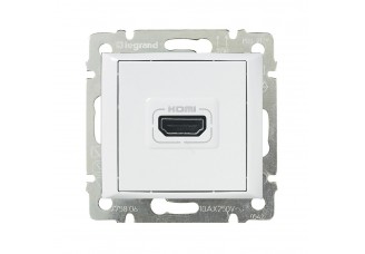 Розетка HDMI белая VALENA