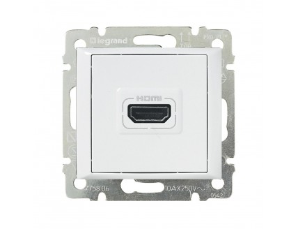Розетка HDMI белая VALENA