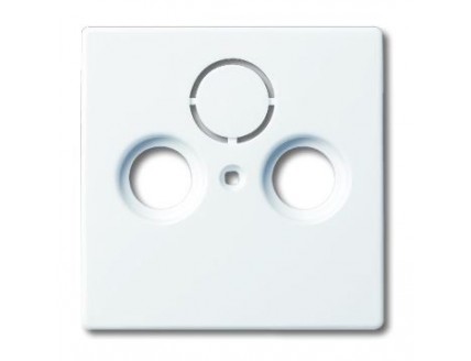 Накладка TV+FM+SAT розетки белая solo/future