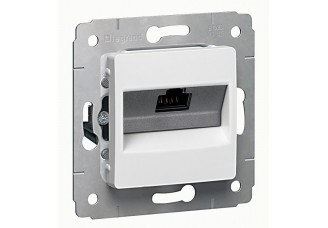 Розетка PC Cariva одиночная RJ 45 белая