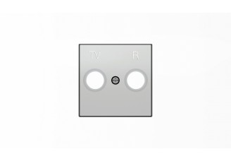 Накладка TV-R розетки, серебристый алюминий SKY ABB
