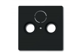 Накладка TV+FM+SAT розетки антрацит solo/future