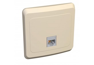 Розетка скр. уст. KОМП. 1-я (RJ45) слон. кость ЭТЮД