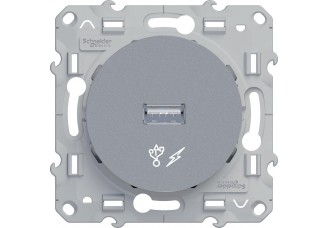 Розетка USB алюминий ODACE
