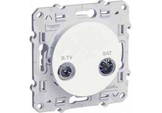 Розетка R-TV/SAT одиночная белая ODACE
