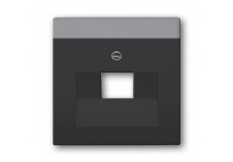 Накладка 1-ой TF/PC розетки антрацит solo/future