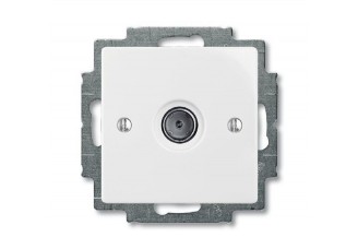 Розетка TV Basic 55 одиночная 2400 мГц 1,5дБ белая