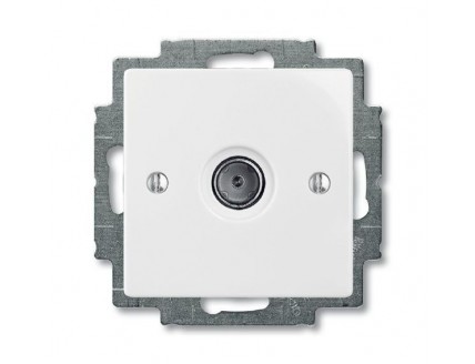 Розетка TV Basic 55 одиночная 2400 мГц 1,5дБ белая