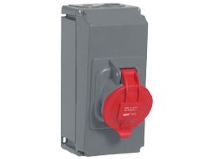 Розетка в корп.Hypra IP44 3P+N+E 400В 63А
