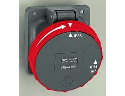 Розетка Hypra IP67 3P+E 400В 63A