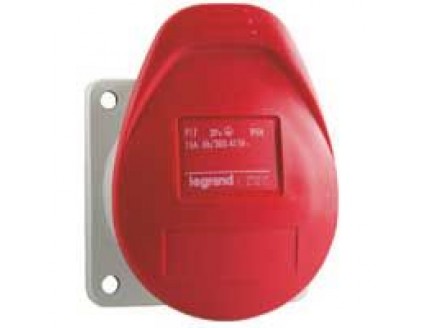Розетка P17 IP44 3P+N+E 380В 32А