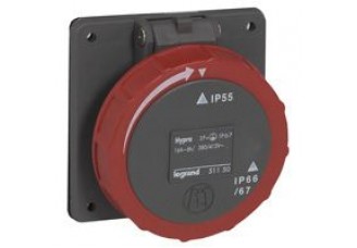 Розетка мод.Hypra IP67 3P+N+E 400В 32A