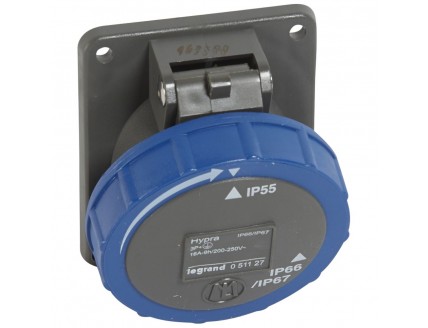 Розетка Hypra IP67 3P+E 400В 16A