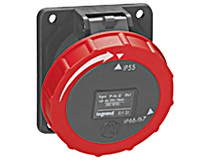 Розетка Hypra IP67 3P+N+E 400В 16A