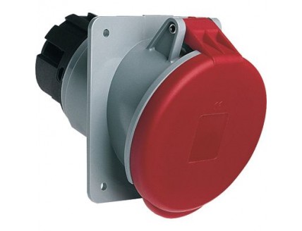 Розетка панельная угловая 63A, 3P+E, IP44