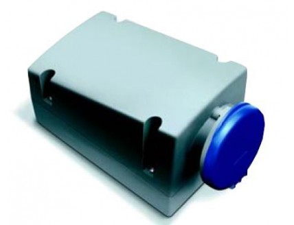 Розетка для монтажа на поверхность с подключением шлейфа 216RL6 16A, 2P+E, IP44, 6ч