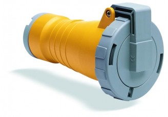 Розетка кабельная 316C2W, 16А, 3P+E, IP67, 2ч