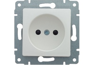 Розетка 2P 16А/250В белая Sedna