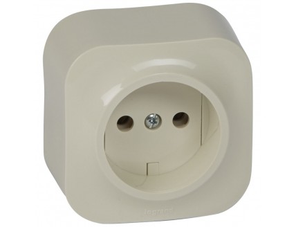 Розетка откр. уст. без з/к 16А/250В сл.кость Quteo
