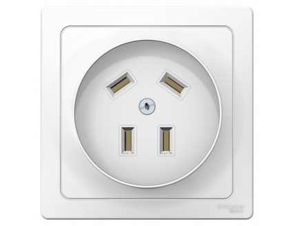 Розетка силовая 3Р+N, 32А, 400В, Белый BLANCA