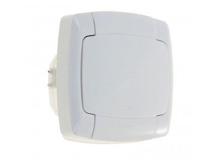 Розетка скр. уст. с З/К 16А/250В крышка шторки бел. Рондо IP44